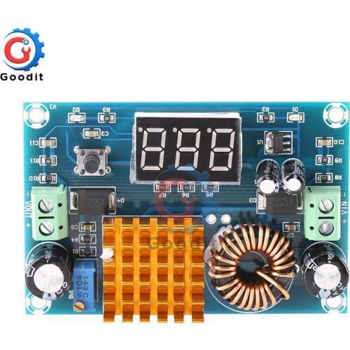 DC 3V-35V to DC 5V-45V Boost Module Digital DC-DC Converter Step Up Module Boost Converter Board 5A Power Adjustable for Voltage