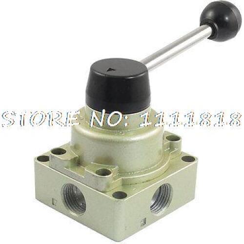HV-04 G1/2" Dia Plastic Ball Grip 3 Position 4 Way Hand Lever Valve