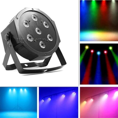 LED Par 7x12W RGBW 4in1 LED Stage Light Par Light With DMX512 for disco DJ projector machine Party Decoration Stage Lighting