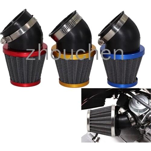 Motorcycle Air Filter 35/38/42/45/48mm 45Degree Motorbike ntake Clearner Mushroom For Suzuki Kawasaki KL015