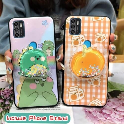 Back Cover foothold Phone Case For ZTE Blade A7S 2020 Original For Woman Durable phone stand holder