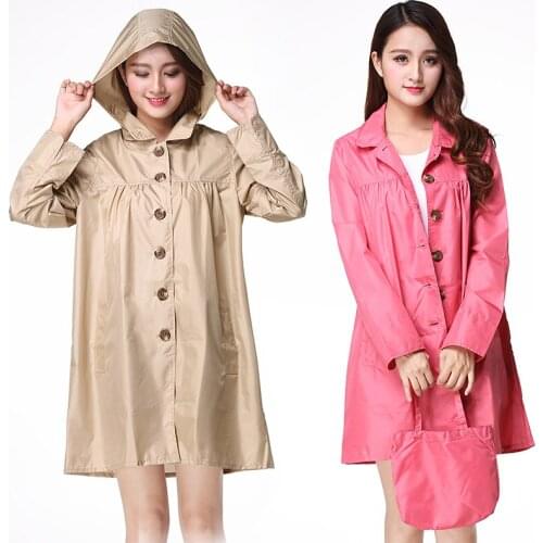 Women Jacket Fashion Winter Autumn Solid Rain Jacket Outdoor Plus Waterproof Hooded Raincoat Windproof Coats Jackets Famale