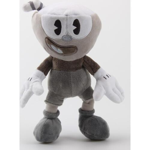 1pcs 25cm Game Cuphead Plush Toy Dolls Cuphead BW Plush Soft Stuffed Anime Christmas Gifts for Kids