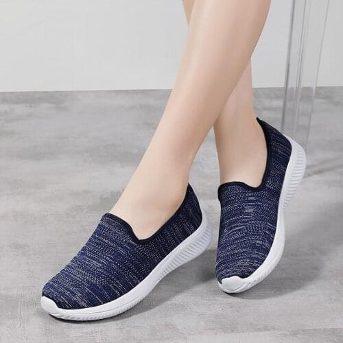 2020 Mesh Women Sneakers Breathable Women Flat Shoes Lightweight Casual Shoes Ladies Lace-up