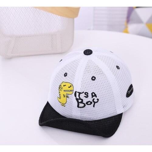 2021 Summer Cartoon dinosaur cotton Casquette Baseball Cap Adjustable Snapback Hats for child boy and girl 123