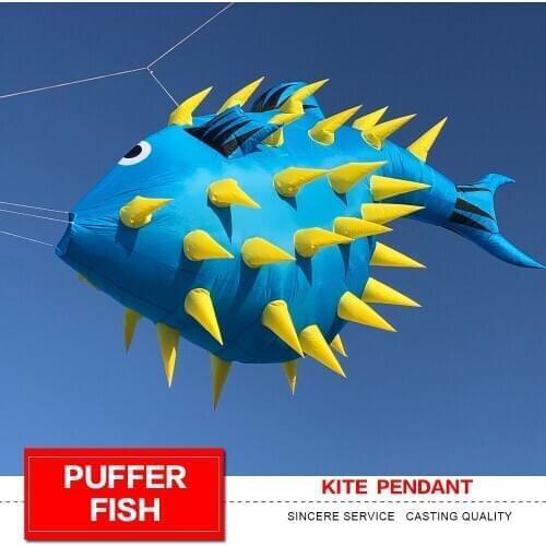 3d artware craft art windsock fugs puffer cheap kite adults whale soft kites dolphins balloonfish globefish puffer fabric kite