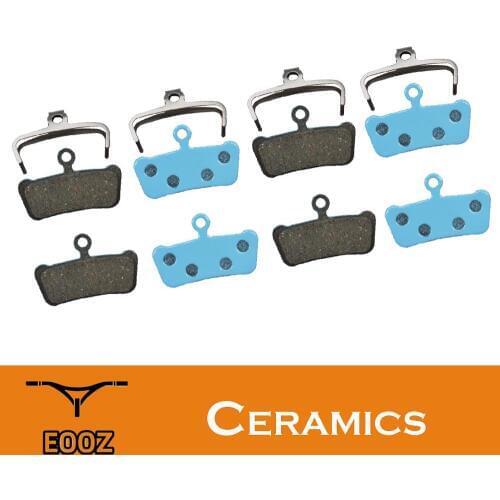 4 Pairs Bicycle Ceramic disc Brake Pads For SRAM Guide RSC/RS/R Avid XO E7 E9 Trail 4-Pistions