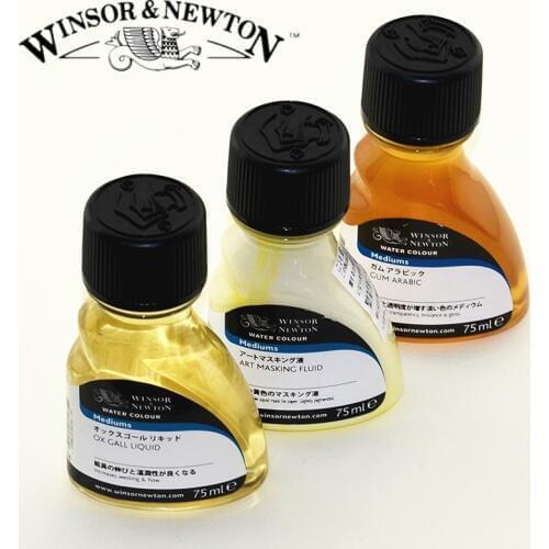 Winsor Newton Watercolor Paint Mediums 75ml Art Masking Fluid Iridescent Medium
