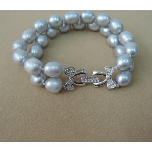 100% NATURE FRESHWATER PEARL Bracelet,fashion pearl bracelet .butterfly clasp 925 silver