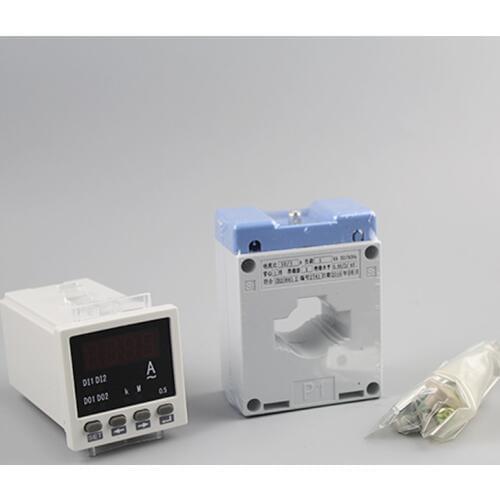 Digital ac panel meter LED display 0.5s AMP meters digital ampere meter 30A AC current instrument with current transformer