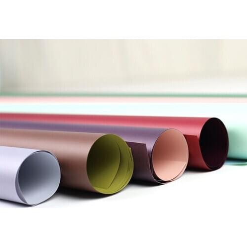 Florist flower wrapping paper decoration Double Colors Gift Packing Plastic Film Waterproof Cellophane Free shipping