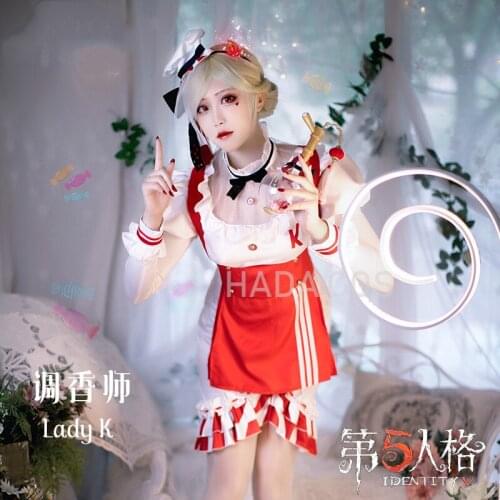 Game Identity V KF* Perfumer Vera Nair Cos Anime Woman Cosplay Costume Full Set Halloween Carnival Clothes Sexy Lady K Miss K