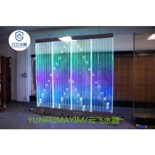 Custom:electronic water dance bubble screen partition wall large engineering project lamp aquarium bubble round cakes screen