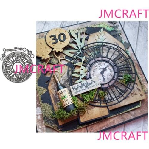 JMCRAFT 2021 New Beautiful Ornament Clock Metal Cutting Dies DIY Scrapbook Handmade Paper Craft Metal Steel Template Dies