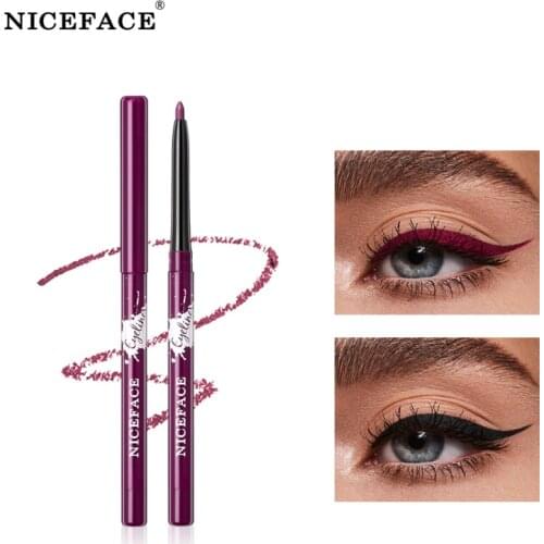 NICEFACE 6Colors Matte Eyeliner Pen Long Lasting Quick Dry Waterproof Not-blooming Liquid Eye Liner Pencil Eye Makeup TSLM2