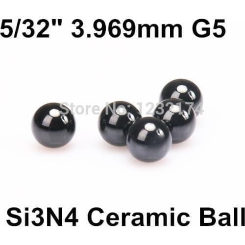 5/32"=3.969mm Silicon Nitride Ceramic Ball Si3N4 G5 Used in Bearing,Pump,Valve ball,linear slider 100pcs 3.969mm ceramic ball