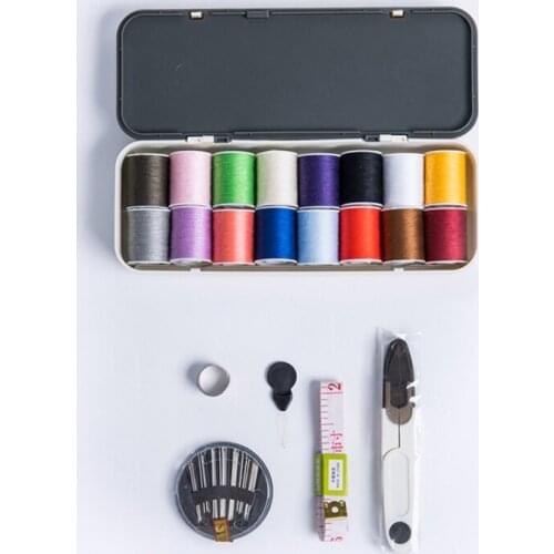 Sewing Box With Sewing Kit Accessories Repairing Damaged Clothing Organized No Mess