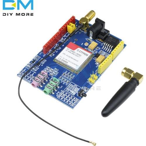 SIM900 850/900/1800/1900 MHz GPRS/GSM Shield Development Compatible Board Module Kit For Arduino GPIO PWM RTC
