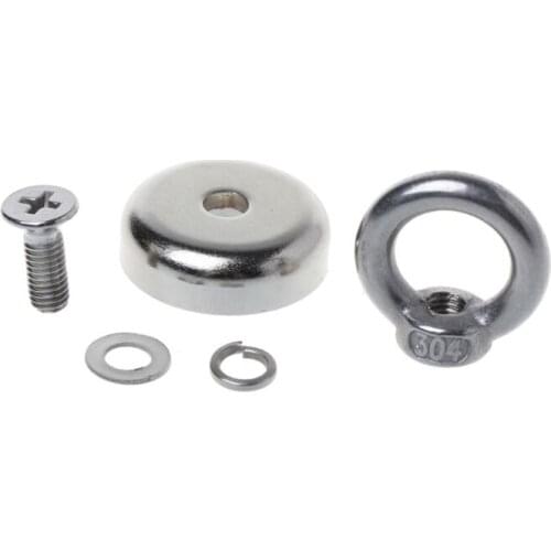 Powerful Round Neodymium Magnet Hook Metal Detector Strong Sea Fishing Hunting