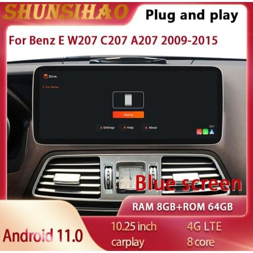 Android all in one car multimedia radio GPS navi for 10.25" Benz E coupe coupe cabriolet W207 A207 C207 2009-2015 carplay 64G