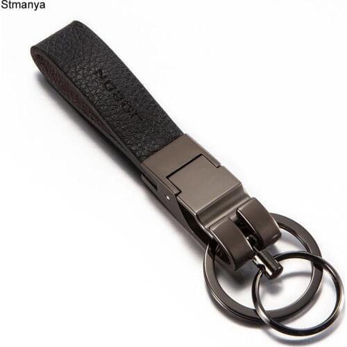 Men New Cool Luxury Metal Key chain Top Genuine high quality Car Key Ring Women bag charm Best Gift Keychains Jewelry with box