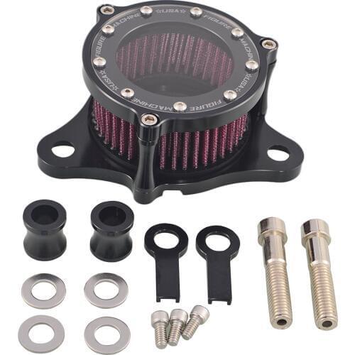 Set of Motorcycle Air Cleaner Intake Filter System Kit Aluminum for Sportster 1988-2015 XL883 1200 2004-2015