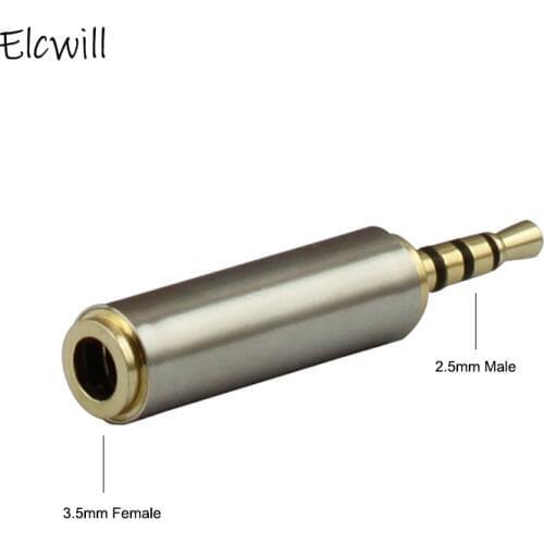 2.5 mm Male To 3.5 mm Female Audio Stereo Adapter Plug Converter 2.5mm to 3.5mm Connector Headphone Jack Wholesale
