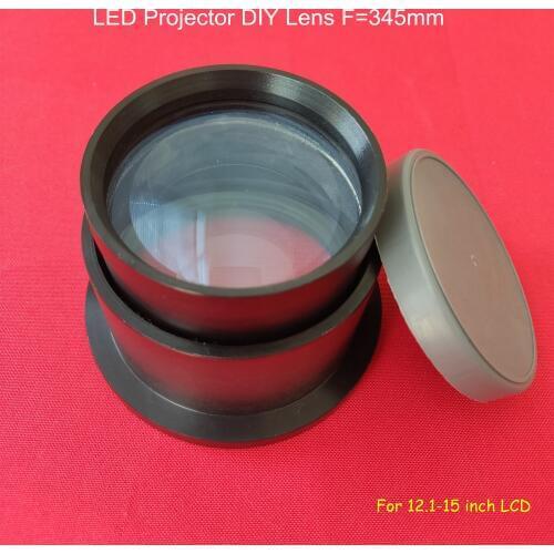 General use Projection diy lens LED projection DIY parts F=345mm for projection LCD 12.1-15 inch