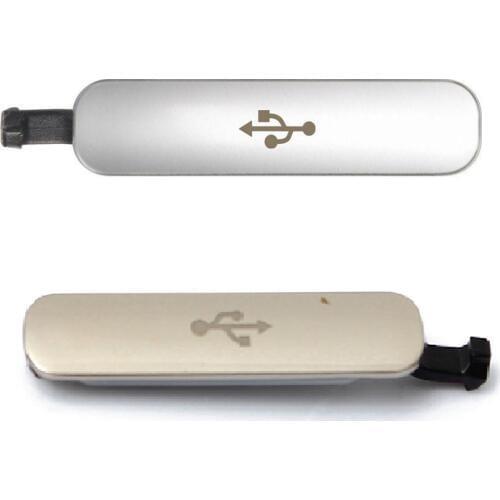 For Samsung Galaxy S5 i9600 G900F G900H USB cover Bezel Replacement Part Gold Silver