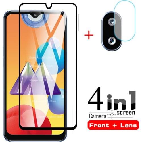 4 in 1 Tempered Glass For Samsung Galaxy M01S SM-M017F Screen Protector For Samsung M01S Camera Glass For Samsung M01S Glass