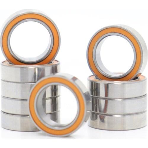 6700RS Bearing ABEC-3 (10PCS) 10x15x4 mm Thin Section 6700-2RS Ball Bearings 61700 RS 6700 2RS With Orange Sealed A-1510DD