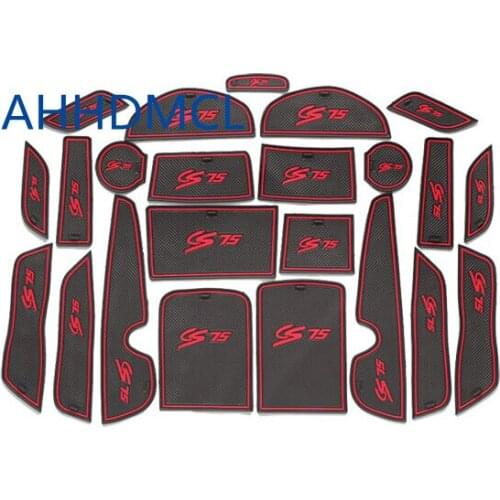 Car Anti-Dirty Pad Door Groove Gate Slot Cup Armrest Storage Pad Anti-Slip Mat For CHANA Changan CS75 2013 2014 2015 2016