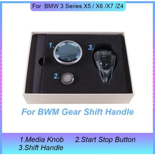 Car Gear Shift Handle For BMW 3 Series X5 / X6 /X7 /Z4 Crystal Handle For BMW Cars