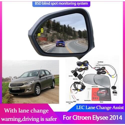 Car BSA BSM BSD for Citroen Elysee 2014 Blind Spot Radar Detection System Microwave Sensor Change Driving Reversing Radar Sensor