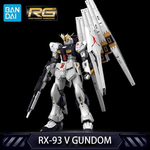 Bandai Gundam Assembling Toy RG 1/44 RX-93 V Gundam Figure Decoration Model Gift