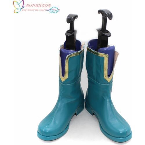 Free Shipping ! Puella Magi Madoka Magica Miki Sayaka Cosplay Carnaval Shoes Boots Professional Handmade