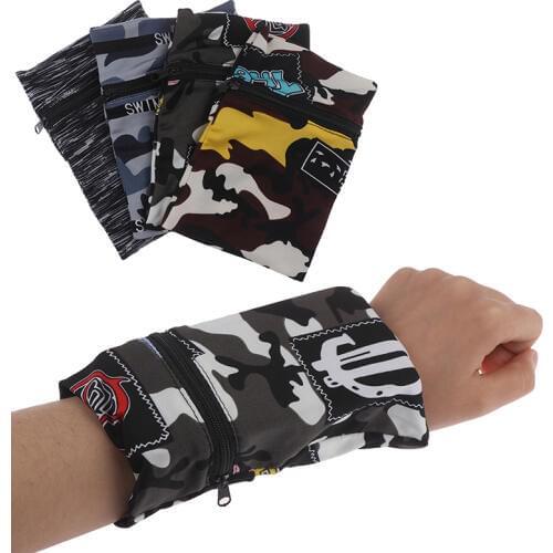 Wrist Wallet Pouch Running Sports Arm Band Bag For MP3 Key Card Storage Bag Case