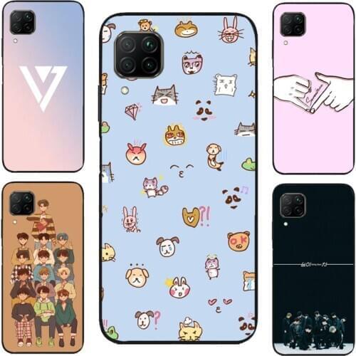 Cartoon Seventeen KPOP Band Case For Huawei Nova 5T P Smart 2019 P30 Pro P20 P40 Lite Mate 10 Honor 20 9X 8X 8A 10i