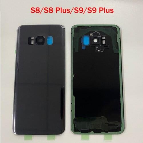 For SAMSUNG Galaxy S8/S8 Plus/S9/S9 Plus Battery Cover Door Rear Glass Housing Case Replace Battery Cover