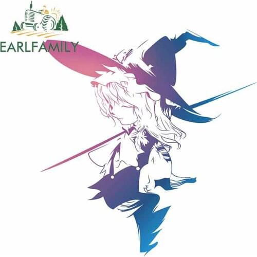 EARLFAMILY 13cm x 12.1cm For Touhou Project Car Accessories Stickers Vinyl Material Decal Body for Car Waterproof Decoration