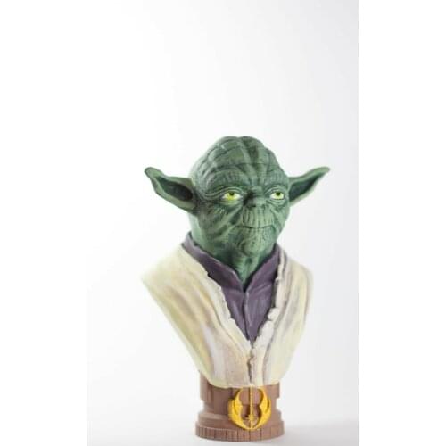 Yoda Bust Figure sculpture Star Wars 19 Cm Polyester Table Decoration Fashion Sculpture Home Room decorative trend Crafts 2021