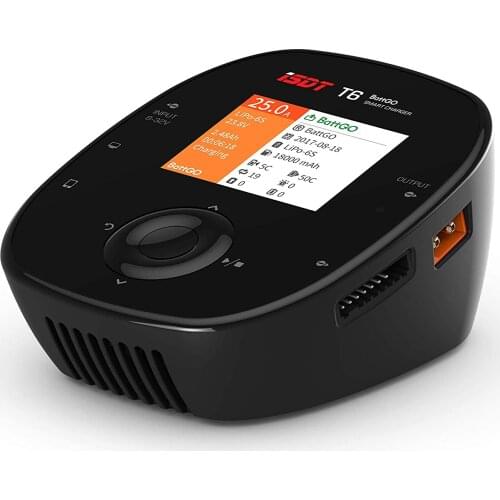 ISDT T6 35A 780W DC 2-6S LCD Displayl Smart Battgo Lipo Battery Balance Charger/Discharger for Li-Po Li-Hv Li-Ion Li-Fe NiMH