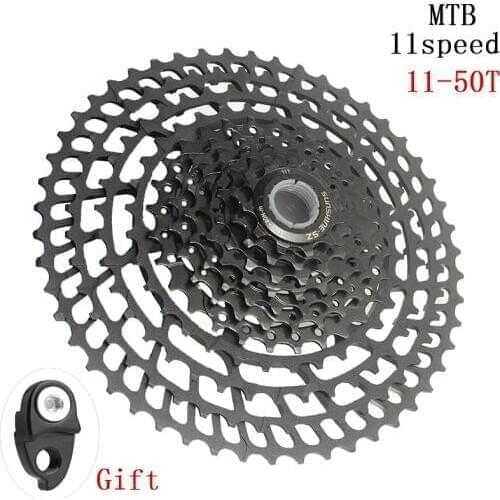 SUNSHINE-SZ MTB 11Speed SLR Cassette 11-50T 11s Wide Ratio UltraLight CNC Freewheel Mountain Bike Bicycle Parts for X 9000