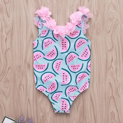 Girls swimwear Brand New Summer Girls Swimsuit one piece children Beachwear Bathing Suits Kids bikini
