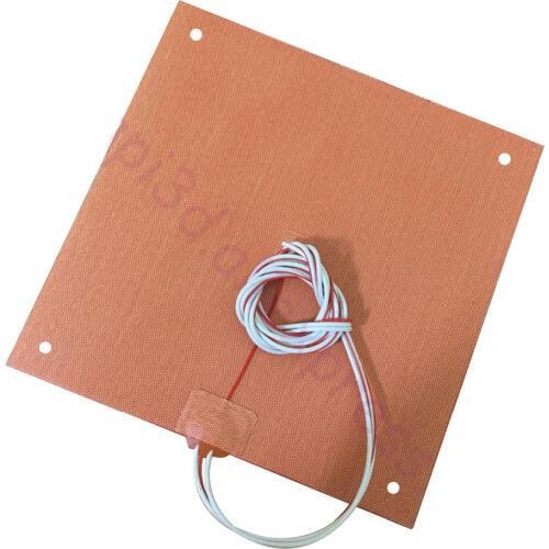 USA Material! CR10 S4 Silicone Heater Pad 400x400mm for Creality CR-10 S4 3D Printer Bed w/ Holes, Adhesive Backing, Thermistor