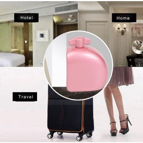 Metal Door Security Devices Portable Door Stopper Jammer Door Lock Brace for Bedroom Hotel Home Bar Travel Personal Protection