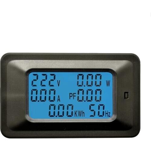 AC 6in1 Multifuction Voltmeter Ammeter Combo Meter 110~250V Voltage Amp 100A Power Watt Energy With Split Core Current Sensor