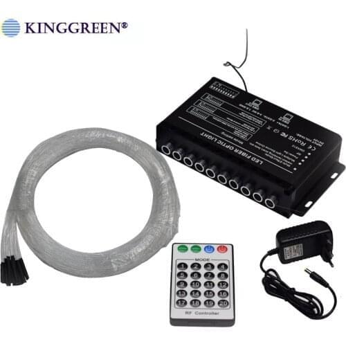 DMX512 Shooting Stars Engine Kit 5W Effect Light Driver With End Glow Fiber Optic Cable For Sky Ceiling Decorate Free Shipping