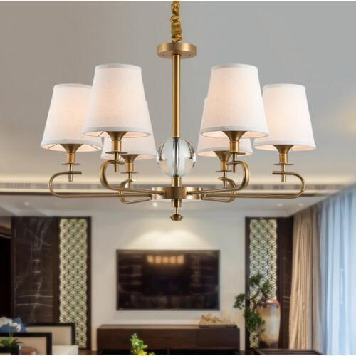 New Chinese chandelier living room teahouse restaurant simple bedroom study creative wrought iron modern minimalist lighting