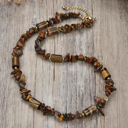 New fashion retro country beaded necklaces mens natural stone surf necklaces mens tribal jewelry gifts for him